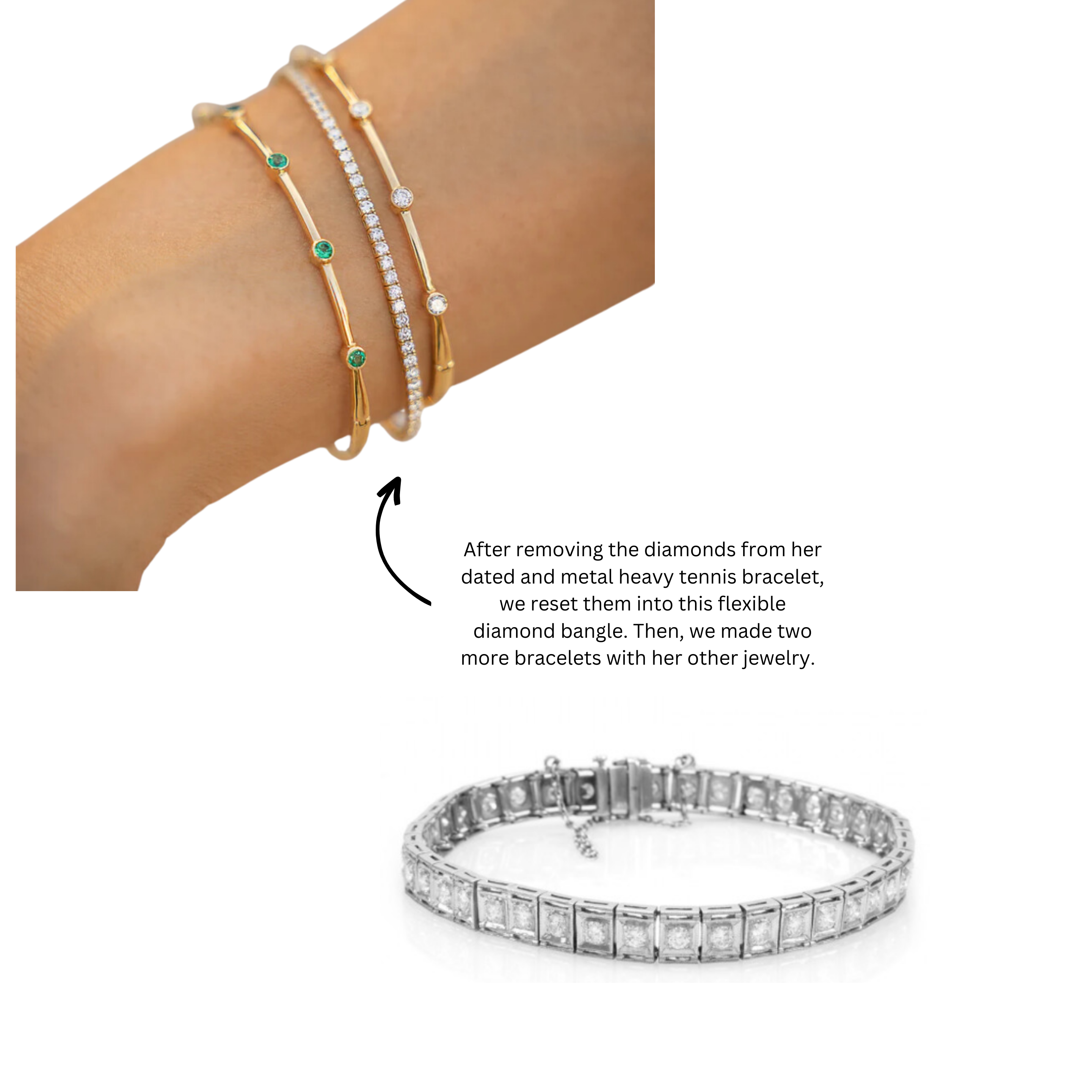 Resetting diamond 2025 tennis bracelet