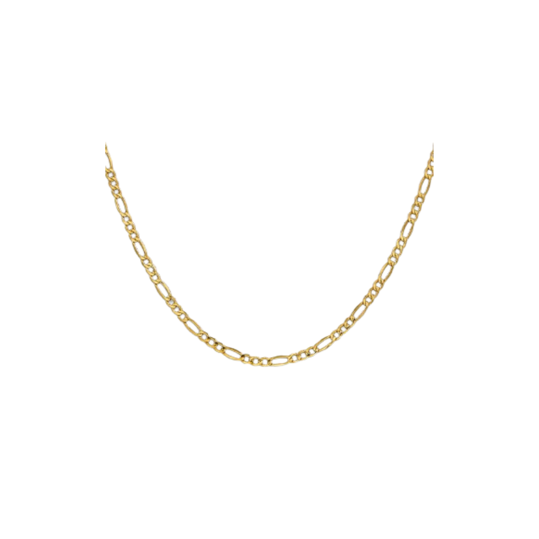 2.5mm Semi-Solid Figaro Chain