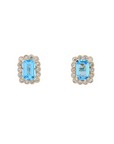 Rectangular Gemstone Studs