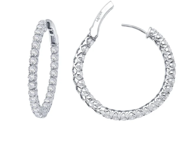 2.70 Carat Inside-Out Hoops: Rental