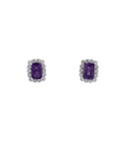 Rectangular Gemstone Studs
