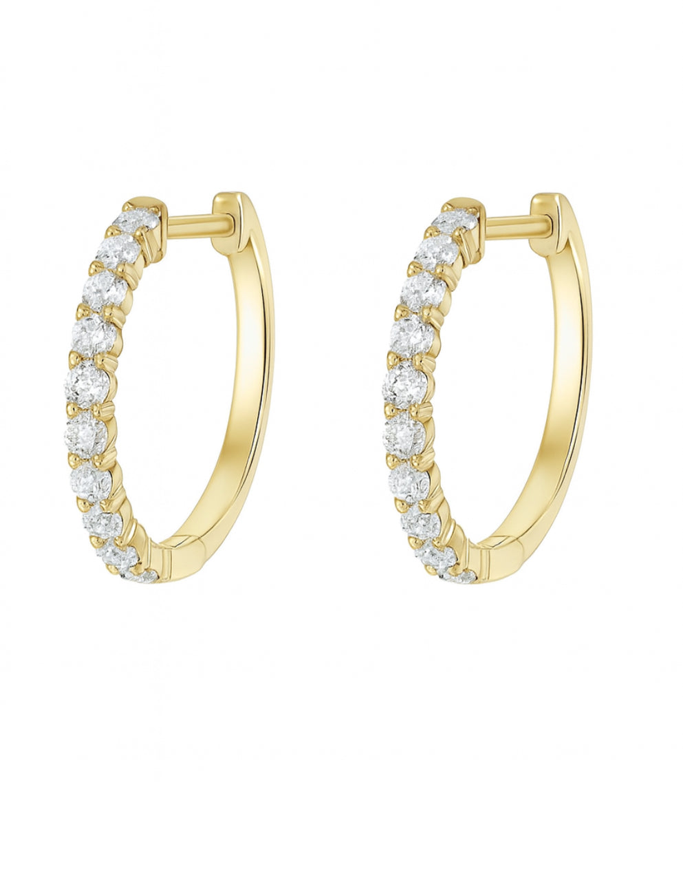 🌟 Eclipse Diamond Hoops