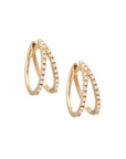 Double-Row Diamond Hoops