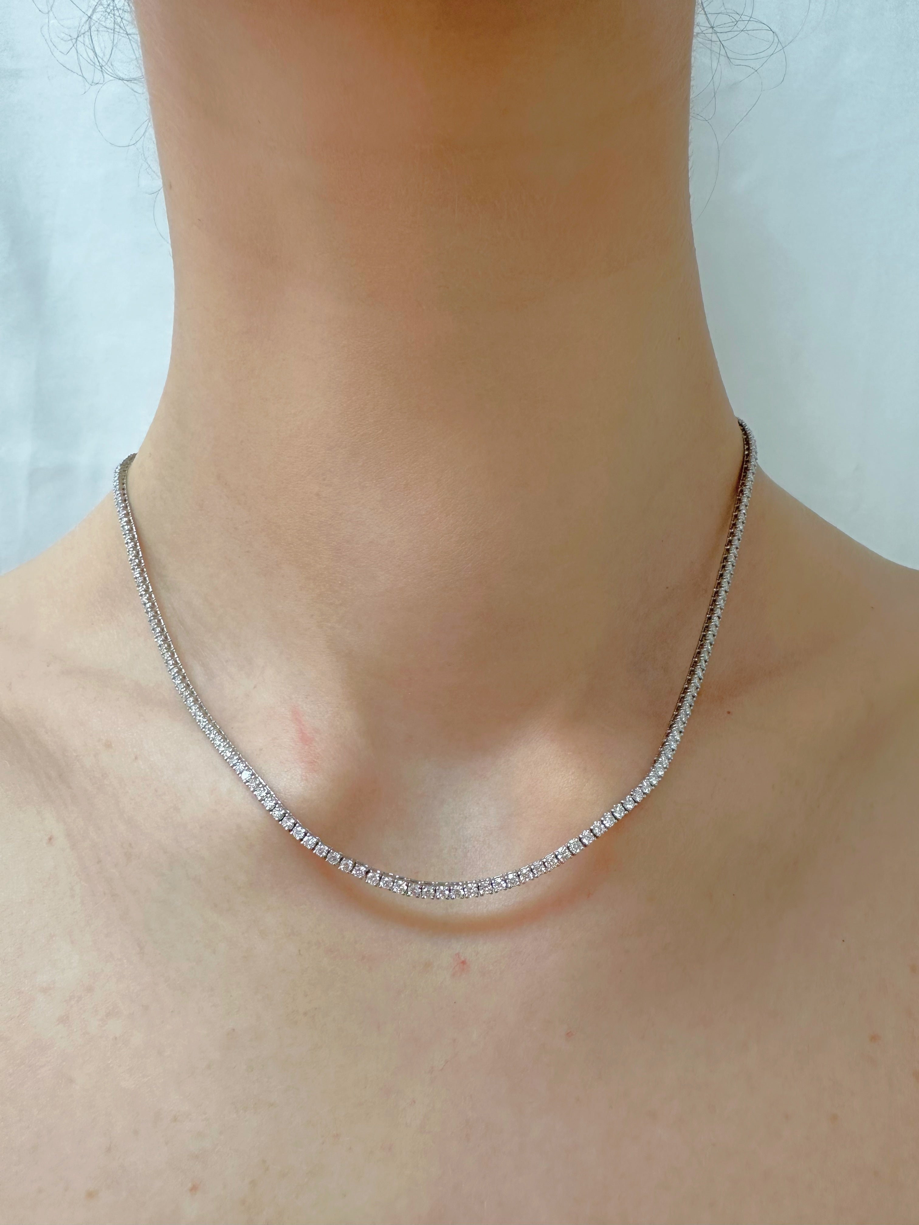 Can't Hide Love Lab Tennis Necklace 4ctw