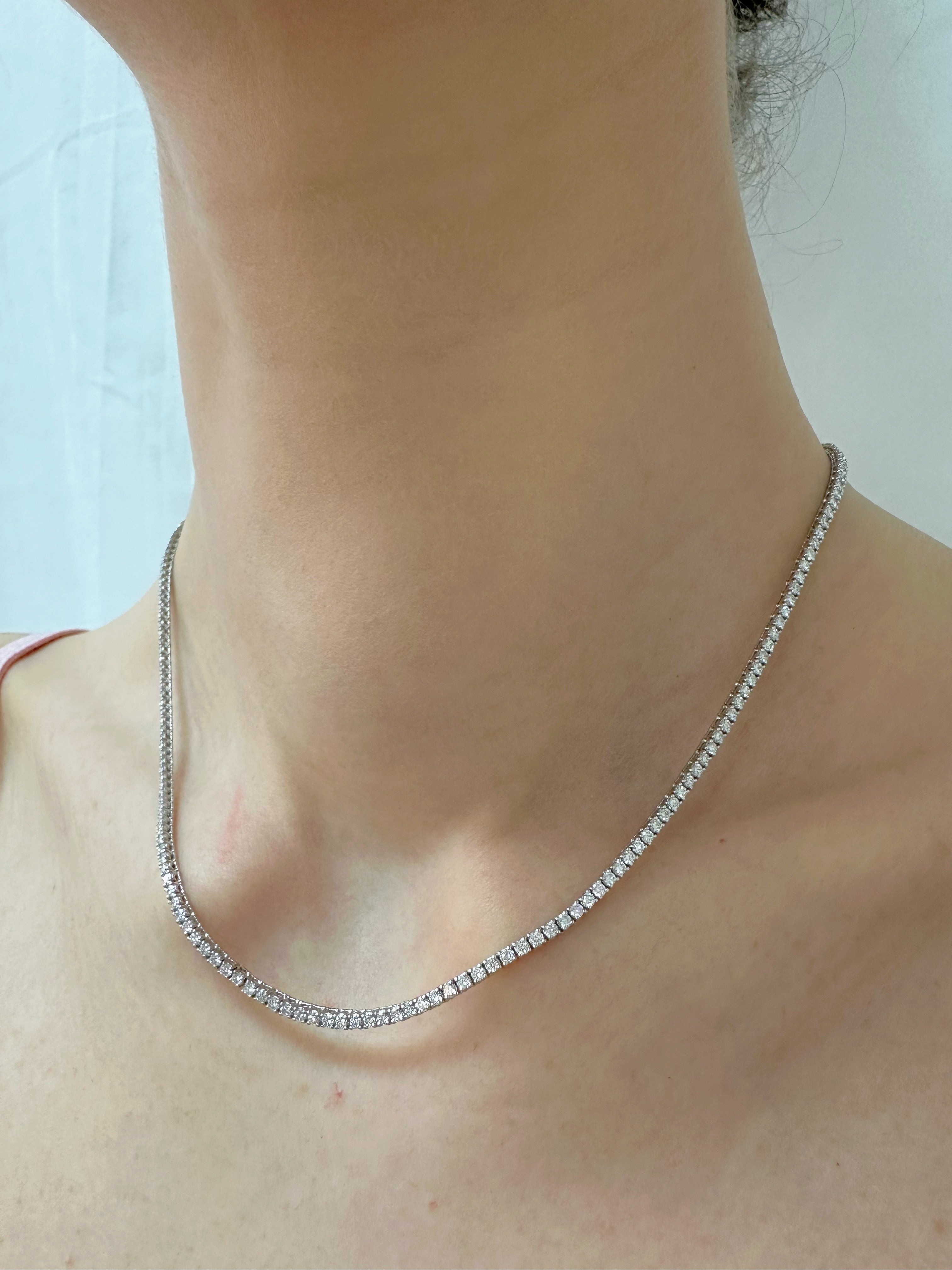 Can't Hide Love Lab Tennis Necklace 4ctw