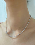 Can't Hide Love Lab Tennis Necklace 4ctw