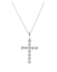Evermore Cross Bezel Cross Necklace
