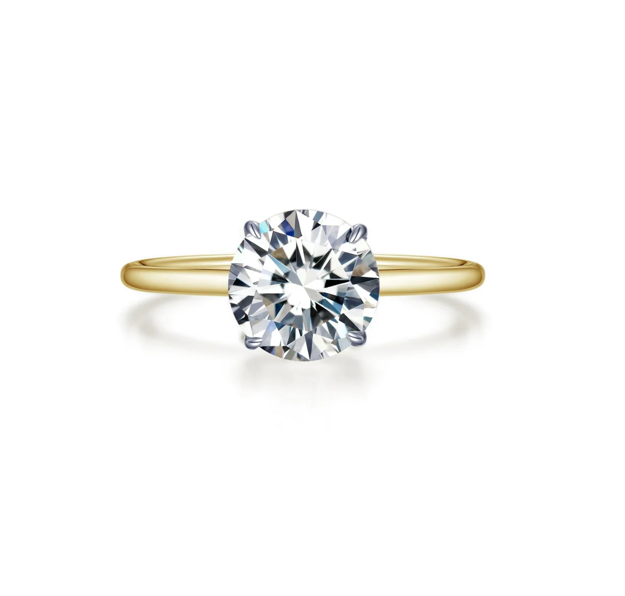 2 Carat Round Solitaire Engagement Ring: Rental
