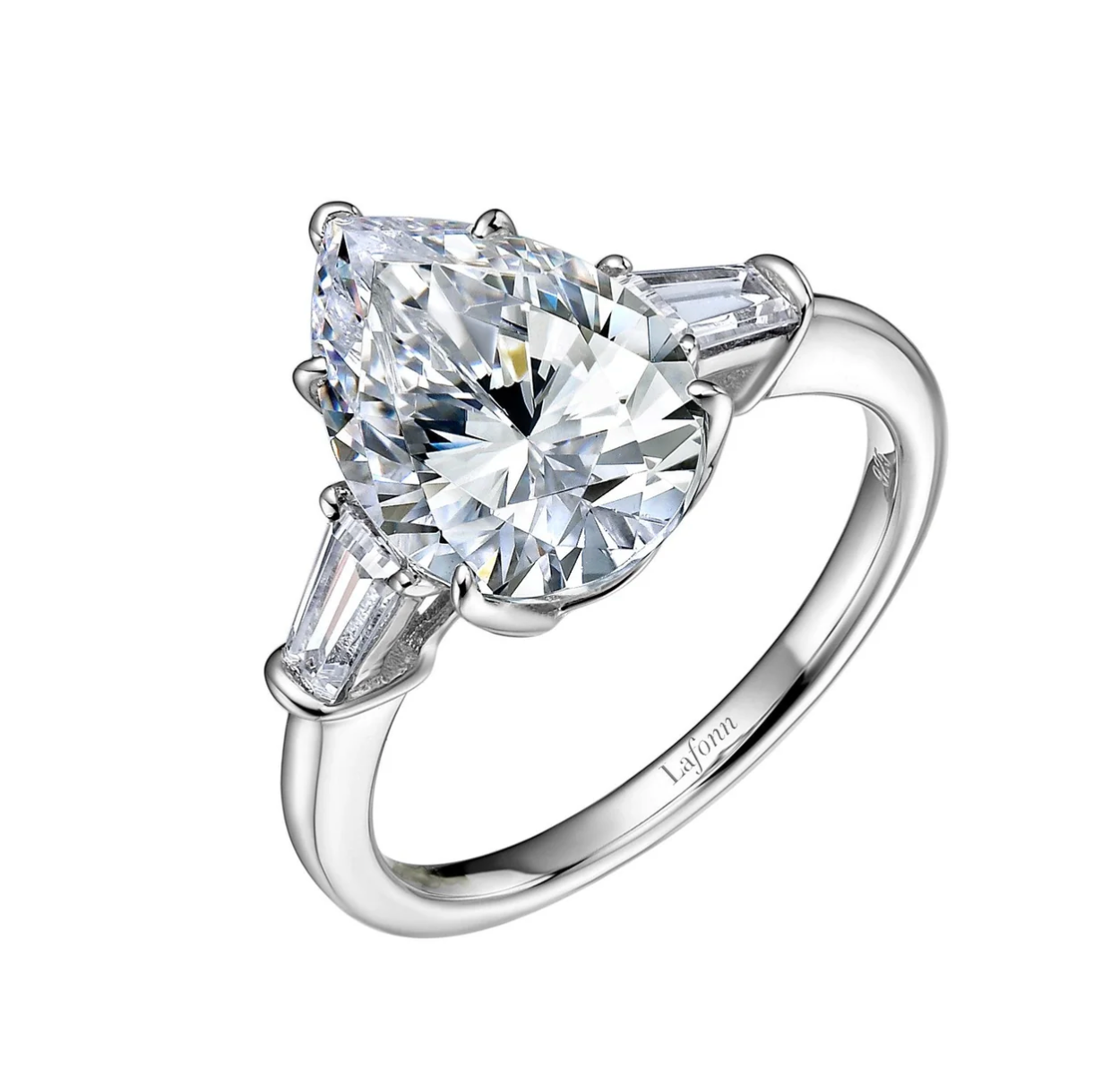 4.75 Carat Pear Engagement Ring: Rental