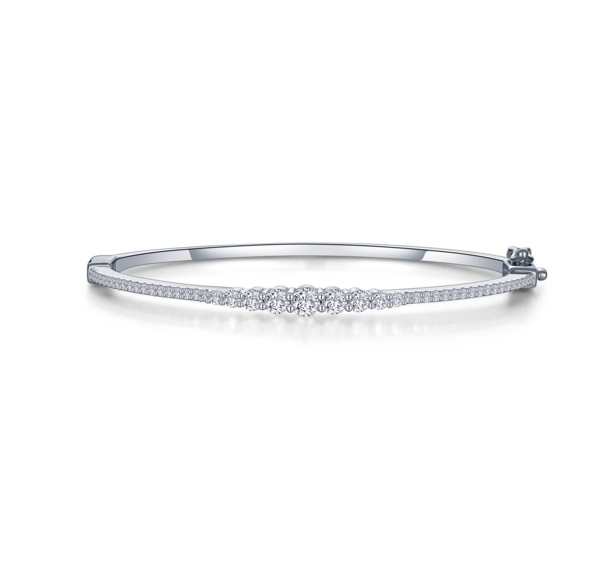 1.54 Carat Graduated Bangle Bracelet: Rental