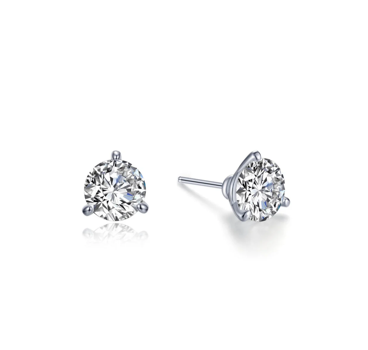 1 Carat Solitaire Stud Earrings: Rental