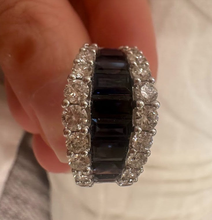 Baguette Sapphire Ring