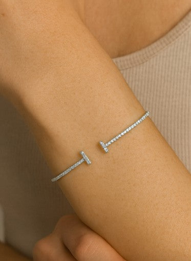 Diamond Flex Bar Bangle 1/2 CT