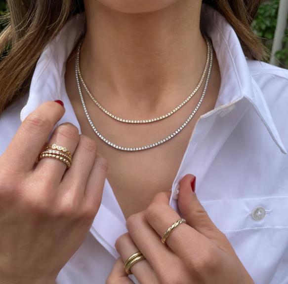 6 ctw Natural Diamond Tennis Necklace