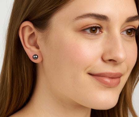 Bubblegum Pearl Stud Earrings