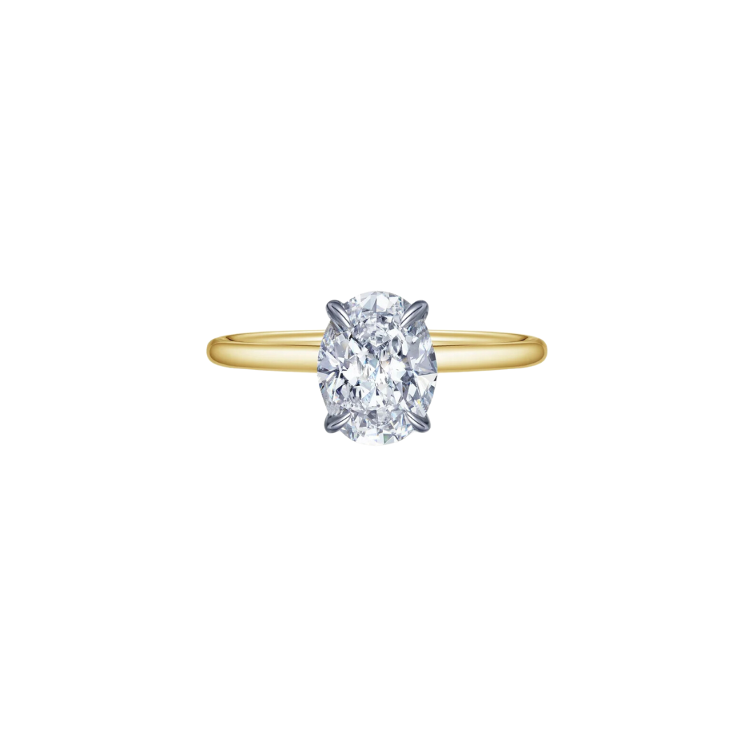 2 Carat Oval Solitaire Engagement Ring: Rental