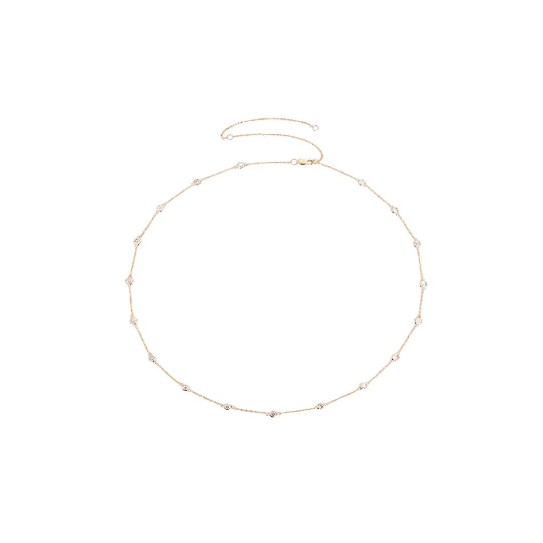 Diamond Bezel Necklace