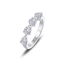 1.56 Carat Pear Shape 4 Stone Ring: Rental