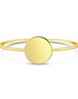 Simply Golden Engravable Ring