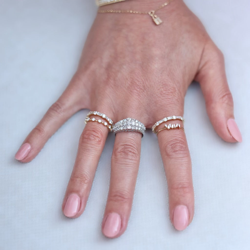 Baguette Bar Diamond Ring
