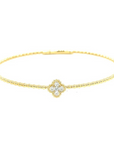 Single Clover Bangle 1/5 ct