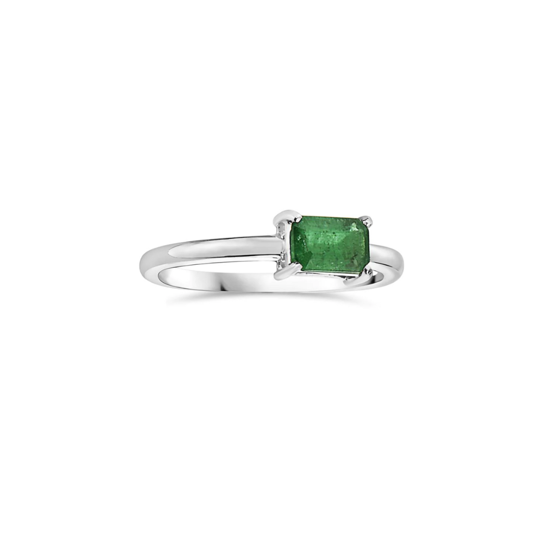 Single Emerald Ring