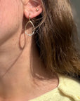 Diamond Teardrop Dangle Earrings