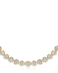 1 Carat Diamond Curved Bar Necklace