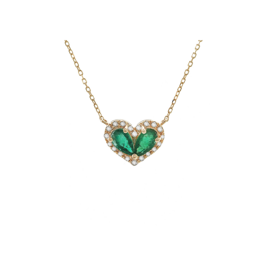 Gemstone Heart Necklace