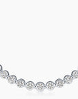 1 Carat Diamond Curved Bar Necklace