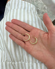 Crescent Moon Hoops