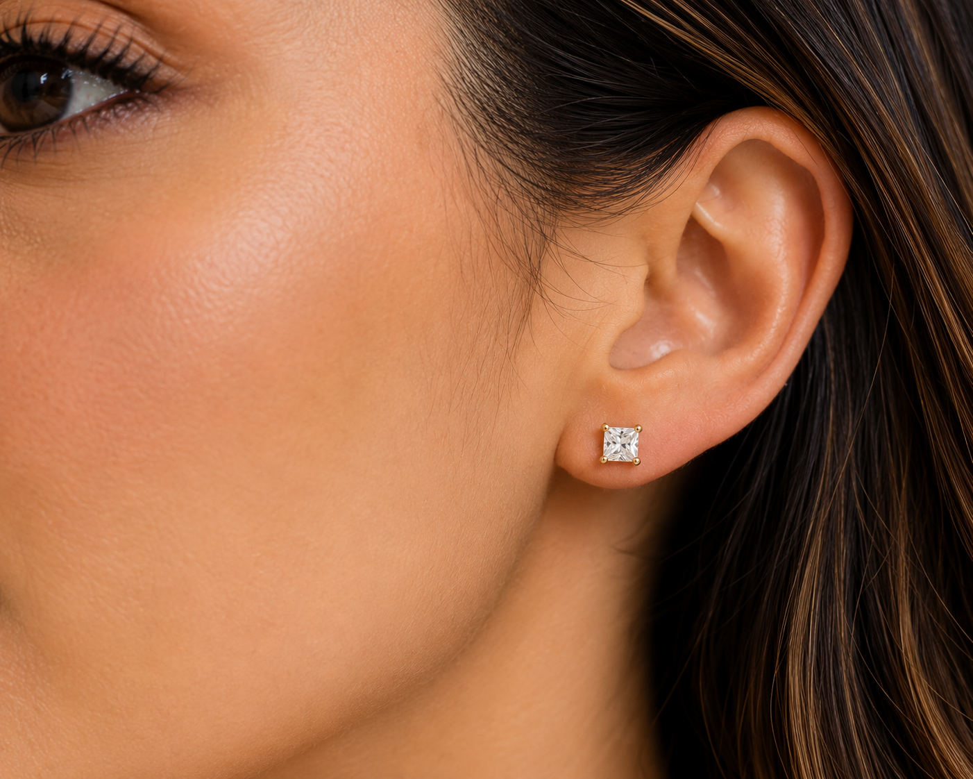 Princess Diamond Studs