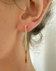 Linear Bar Earrings