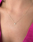 Solitaire Bezel Necklace