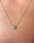 Geometric Diamond Necklace, 1/6 CT