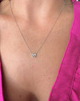 Geometric Diamond Necklace, 1/6 CT