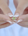 Pear-Shaped Gemstone Ring