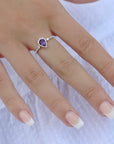 Pear-Shaped Gemstone Ring