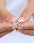 Flexible Diamond Link Ring