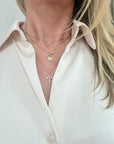Heart & Bar Diamond Toggle Necklace