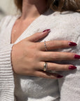 Center Set Marquise Sparkle Ring