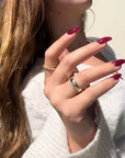 Center Set Marquise Sparkle Ring