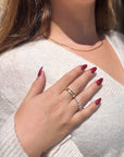 Center Set Marquise Sparkle Ring