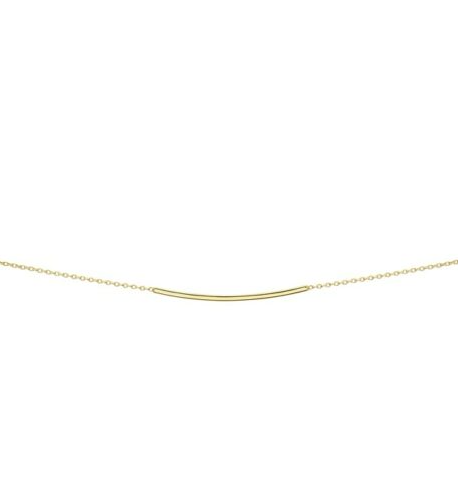 Thin Curved Bar Necklace