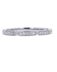 10k White Gold Stackable Band