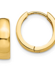 14k Round Hinged Hoop Earrings