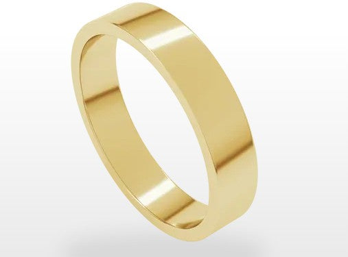 Standard 14K YG Flat Band