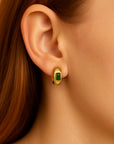 Emerald Poise Earrings