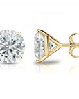 1/2 Ct Lab Diamond Martini 14K YG or WG Stud Earrings