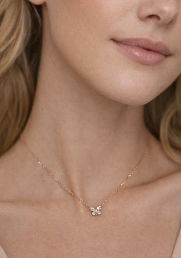 “Butterfly Kisses” Diamond Necklace